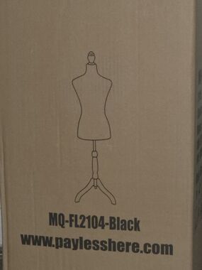 PaylessHere Black Dress Form Mannequin - MQ-FL2104- New